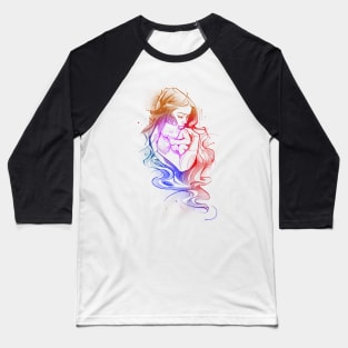 Mother Love  and baby colorful Baseball T-Shirt